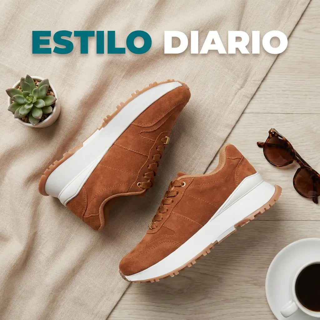 Tenis Chunky™ – Tenis de gamuza con plataforma que te dan altura, comodidad y un look que combina con todo