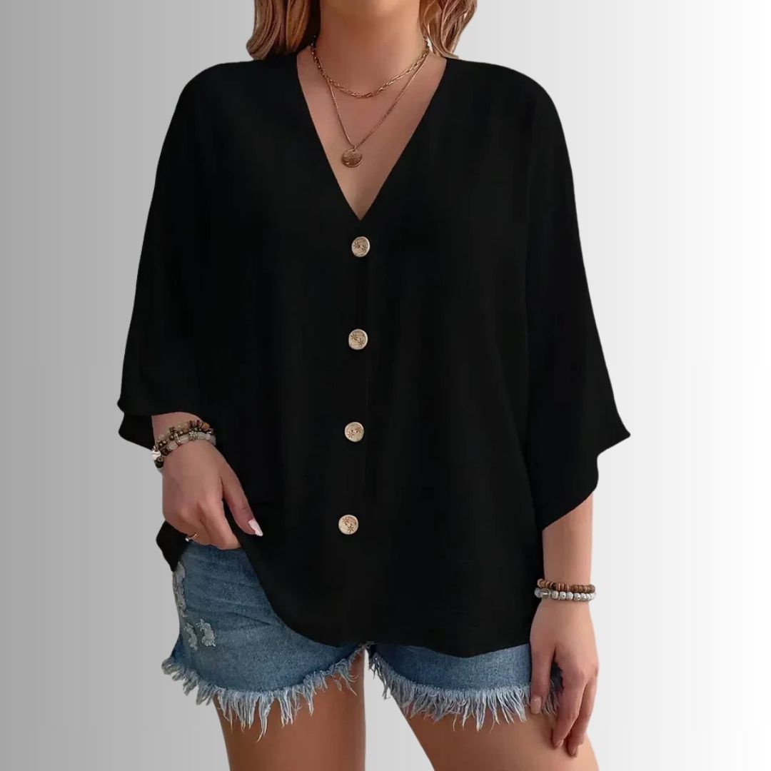 Blusa Bella Essence - Cuello en V