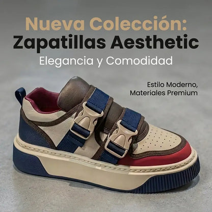 Tenis Lazzaro - Deportivo casuales con hebilla