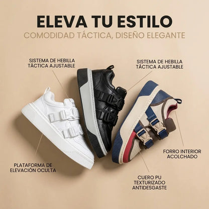 Tenis Lazzaro - Deportivo casuales con hebilla