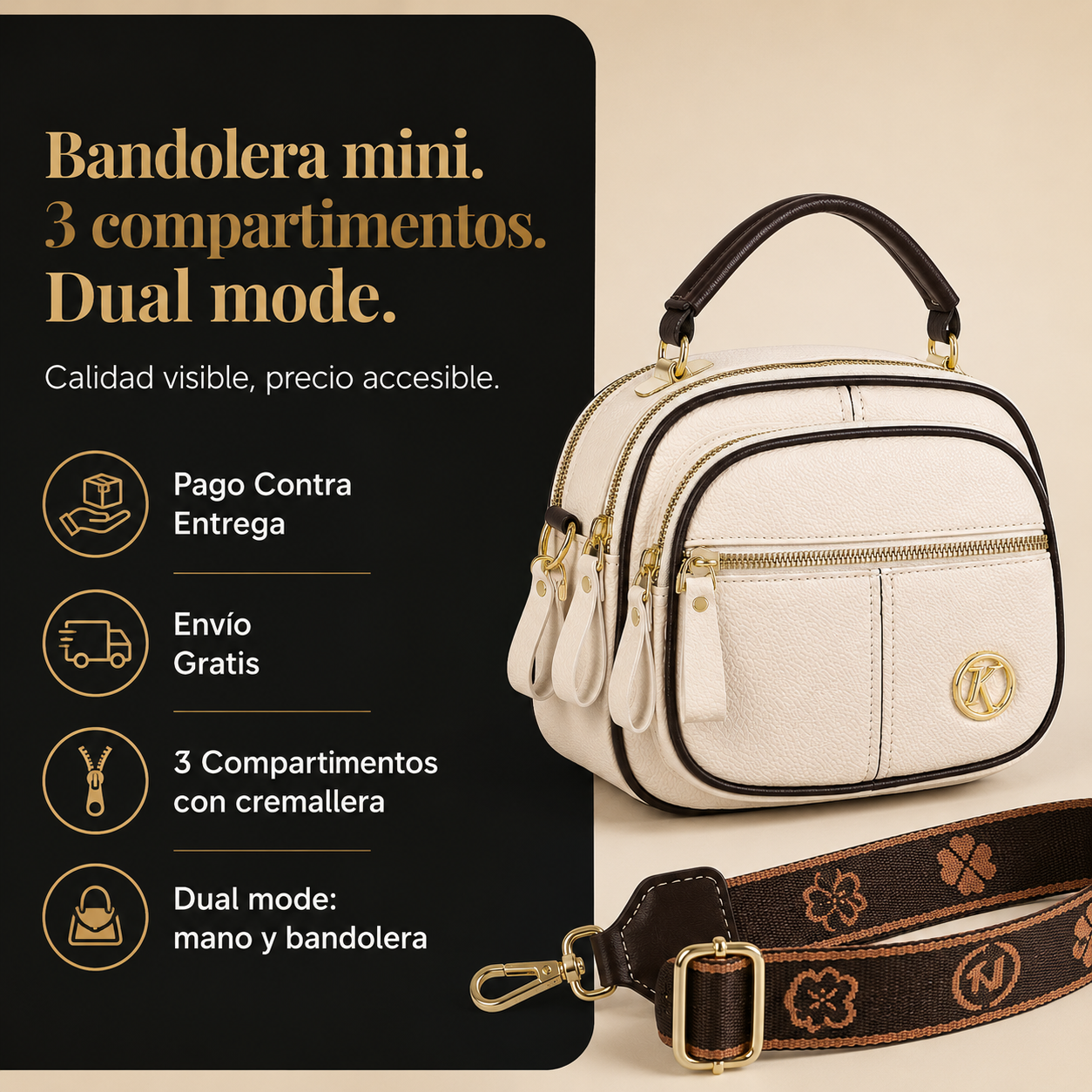 BOLSO MINI CON CORREA AJUSTABLE - 02 — vista 1