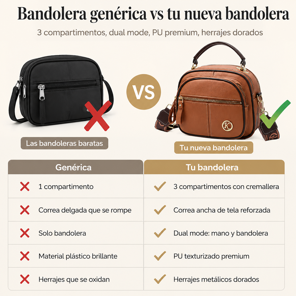 BOLSO MINI CON CORREA AJUSTABLE - 02 — vista 2