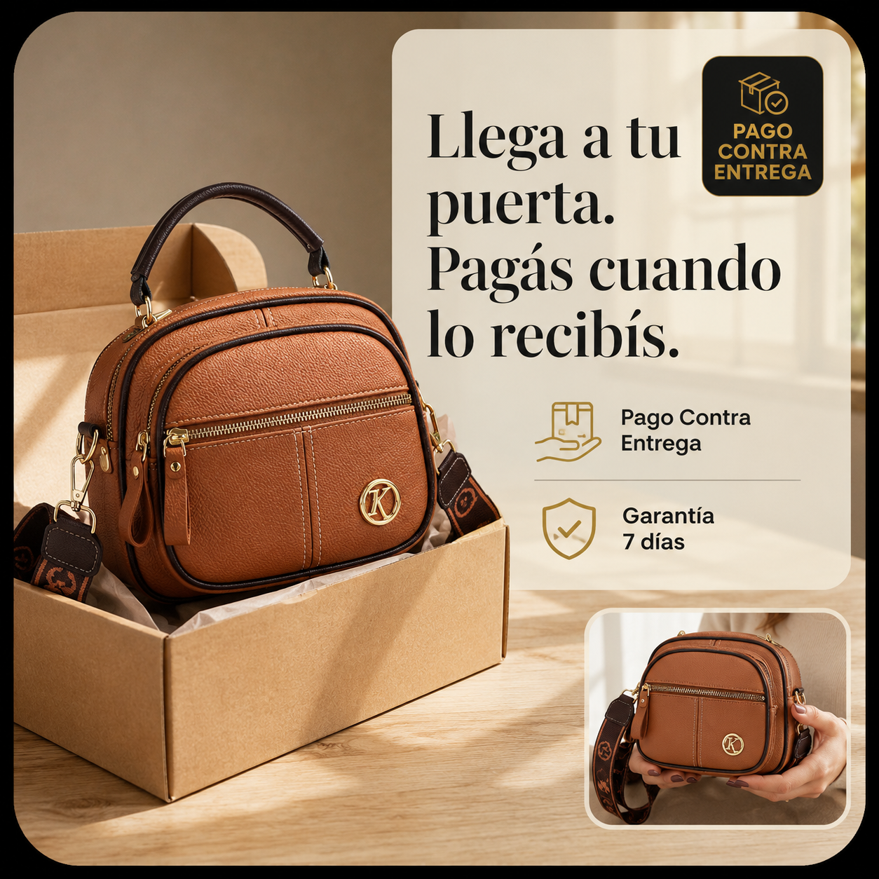 BOLSO MINI CON CORREA AJUSTABLE - 02 — vista 7