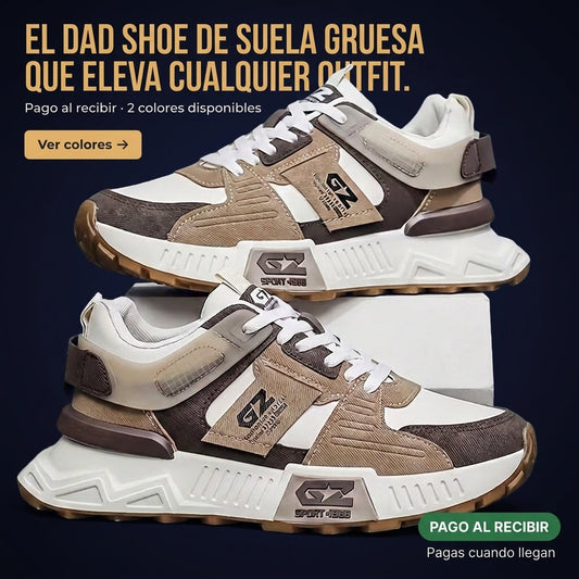 zapato deportivo casual de suela gruesa — vista 1