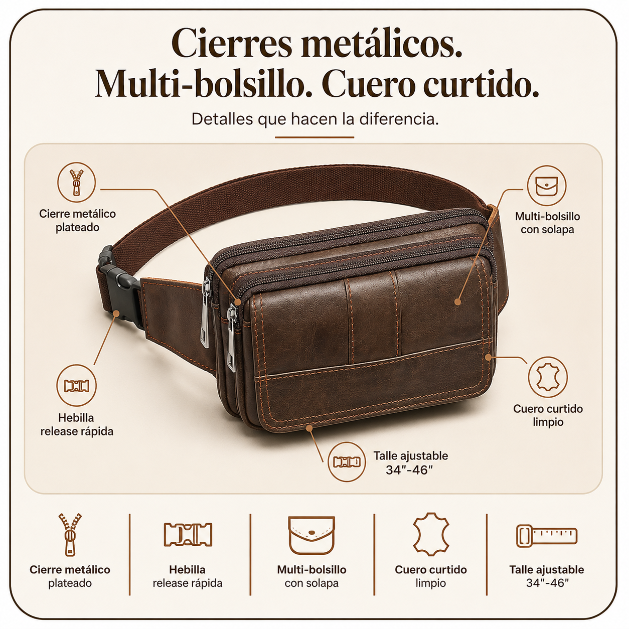 Riñonera para hombre — vista 3