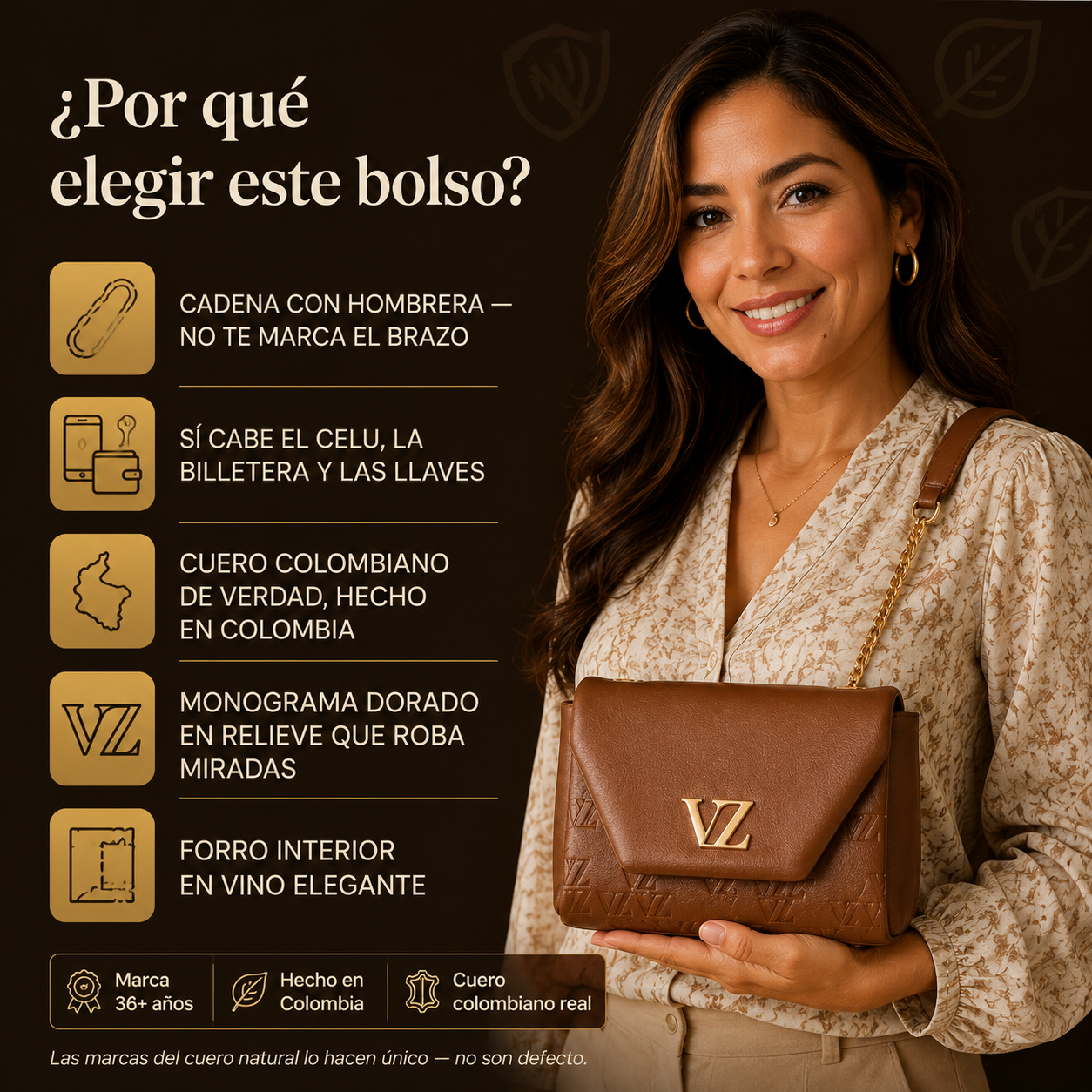 Manos Libres Mini De Cuero — vista 3