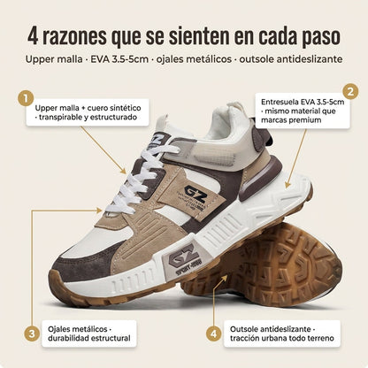 zapato deportivo casual de suela gruesa — vista 3