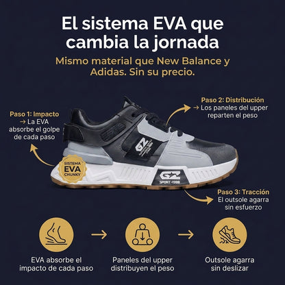 zapato deportivo casual de suela gruesa — vista 4