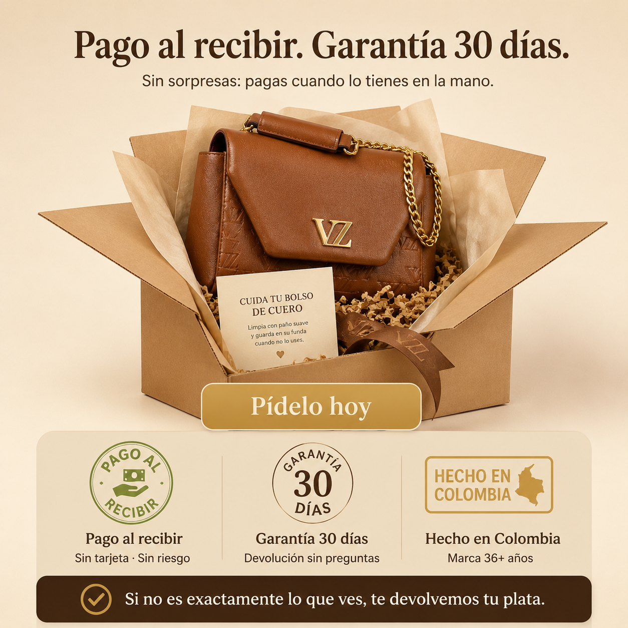Manos Libres Mini De Cuero — vista 7