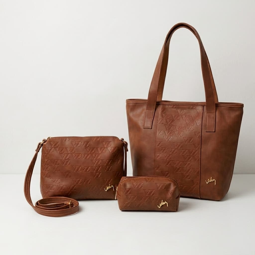 Kit de 3 carteras de cuero Velez Milano