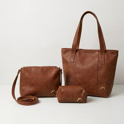 Kit de 3 carteras de cuero Velez Milano