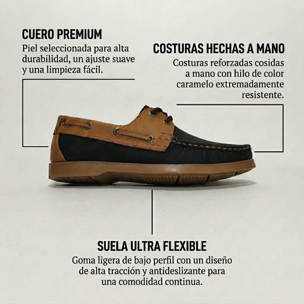 Mocasin Navy Flex - Estilo clásico italiano