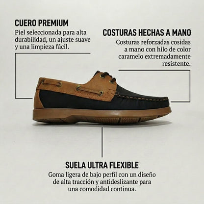 Mocasin Navy Flex - Estilo clásico italiano