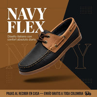Mocasin Navy Flex - Estilo clásico italiano