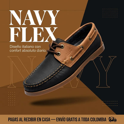 Mocasin Navy Flex - Estilo clásico italiano