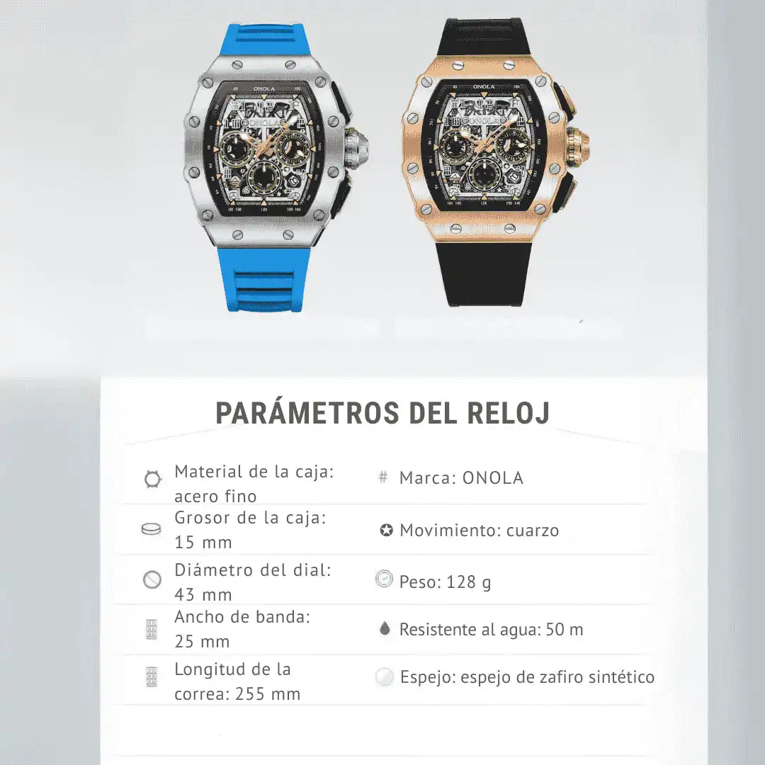 ONOLA™ MILLE - Reloj Premium para Hombres Resistente al Agua