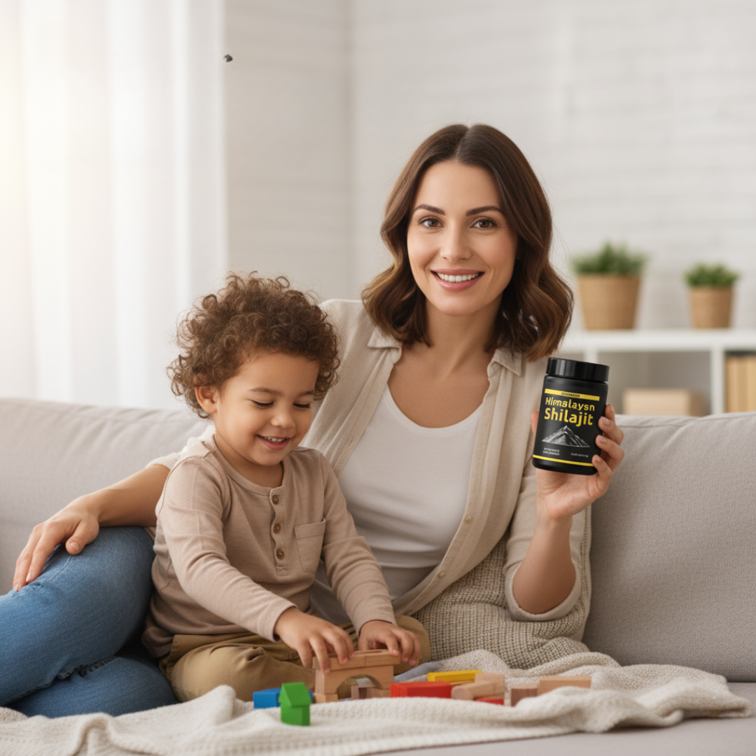 Shilajit MOMERGY™ – Energía real para mamás reales