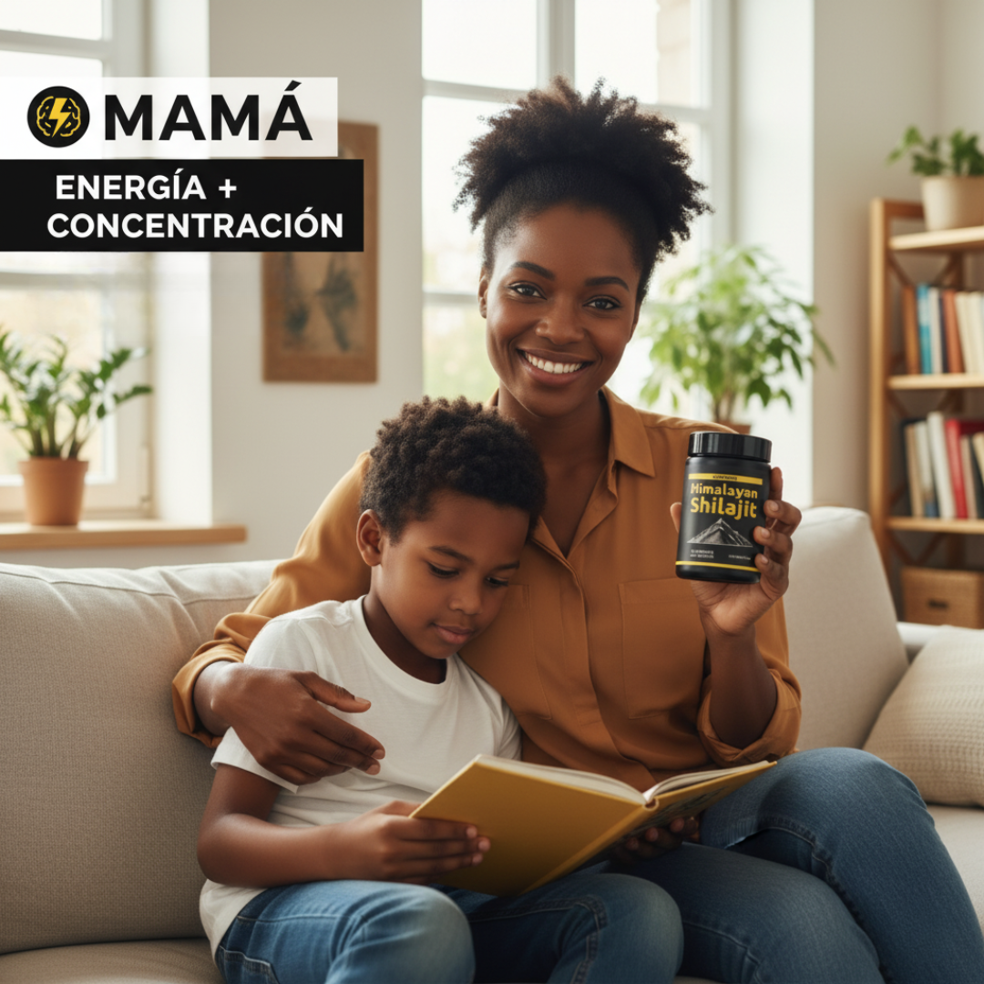 Shilajit MOMERGY™ – Energía real para mamás reales