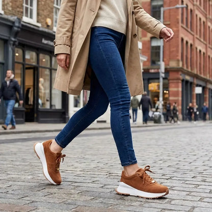 Tenis Chunky™ – Tenis de gamuza con plataforma que te dan altura, comodidad y un look que combina con todo