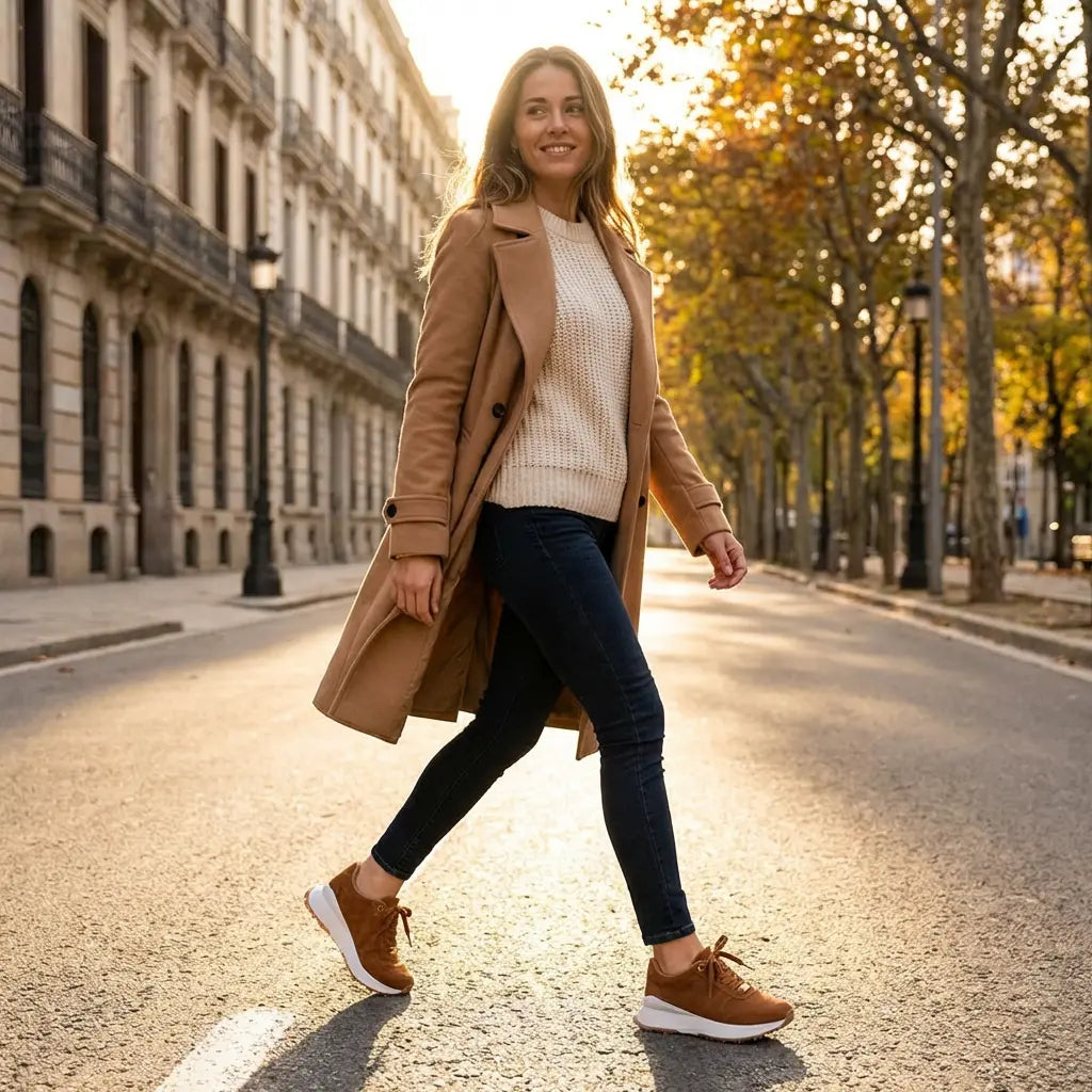 Tenis Chunky™ – Tenis de gamuza con plataforma que te dan altura, comodidad y un look que combina con todo
