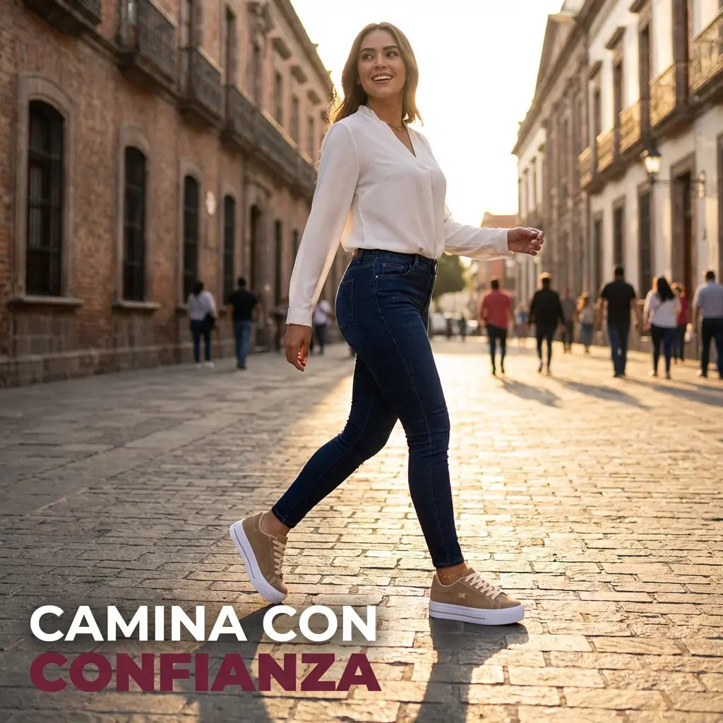 Tenis Missy - Plataforma ligera con plantilla acolchada que cuida tus pies todo el día.