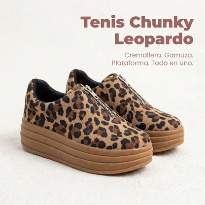 Tenis Chunky Leopardo