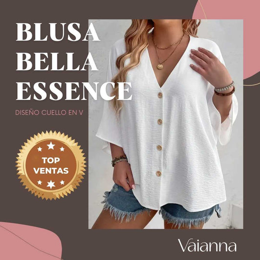 Blusa Bella Essence - Cuello en V