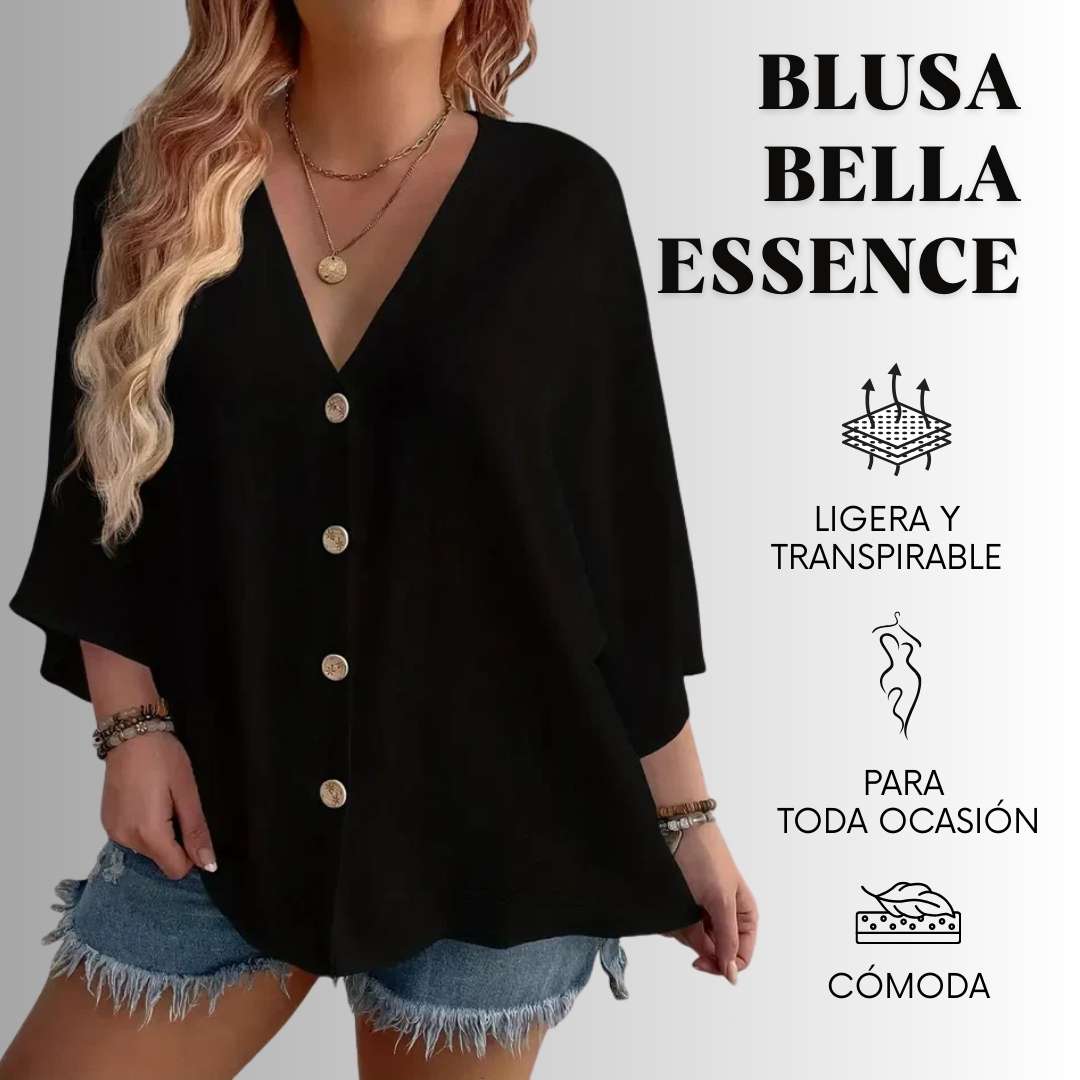 Blusa Bella Essence - Cuello en V
